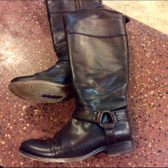 Frye Melissa Harness Tall Boots - Picture 2 of 7